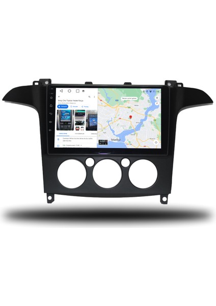Ford S-Max Android Carplay Multimedya 2006-2014 Manuel Klima 2gb Ram + 32GB Hafıza + 4 Çekirdek modelleri
