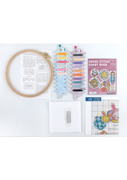 Kanaviçe Ahşap Kasnaklı Kit 15.5 cm