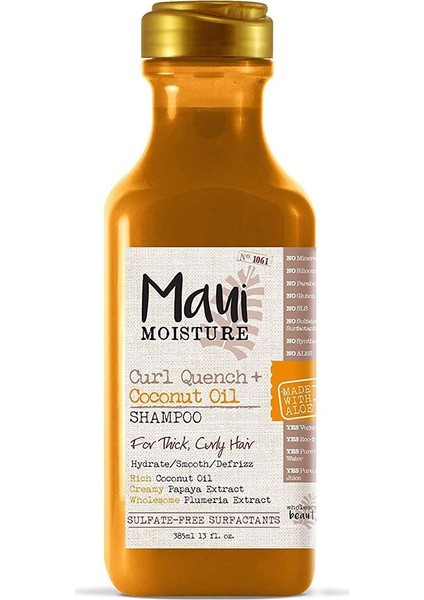Coconut Oil Shampoo Şampuan 385 ml