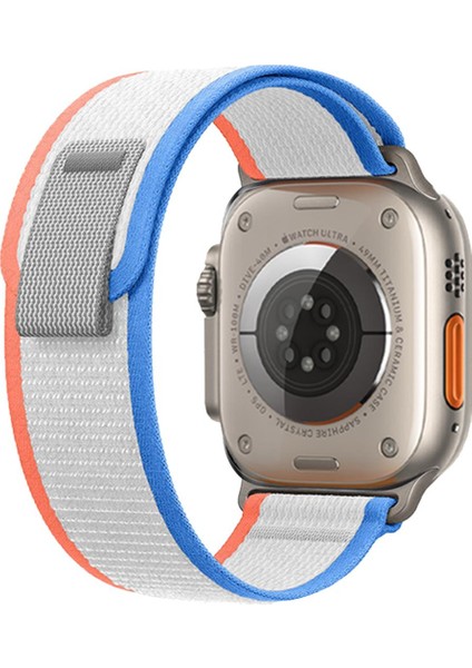 Apple Watch 38-40-41MM Krd-27 Trıal Çift Renkli Beyaz Kordon