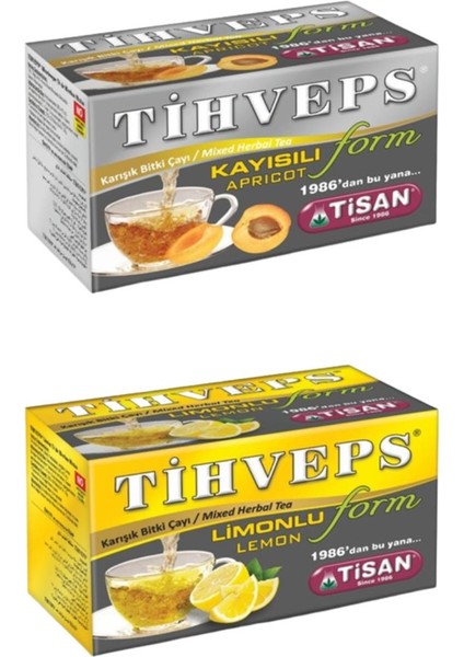 Tihveps Kayısılı ve Limonlu Form Çayı Seti