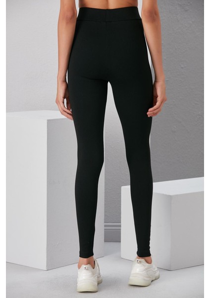 Siyah Tayt, Klasik Toparlayıcı Çelik Örme Kumaş