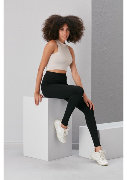 Siyah Tayt, Klasik Toparlayıcı Çelik Örme Kumaş modelleri