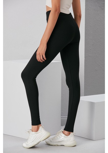 Siyah Tayt, Klasik Toparlayıcı Çelik Örme Kumaş fırsatları