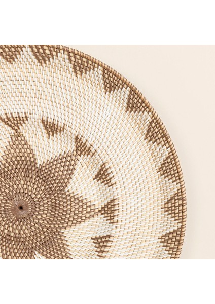 African Rattan Duvar Aksesuarı Brown Star Kahve