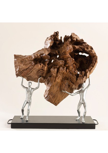 Human Figür Dekoratif Obje Natıurel 49 cm Natural