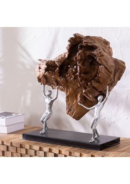 Human Figür Dekoratif Obje Natıurel 49 cm Natural fiyatları
