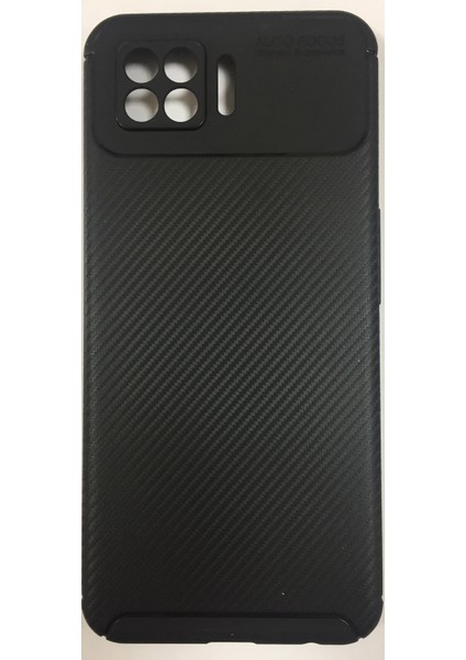 Oppo A73 Karbon Görünümlü Kamera Koruyuculu Dayanıklı Lüx Silikon Kılıf