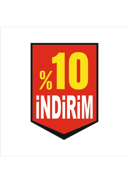 2Mak Sticker Dönkart % Indirim Levhası 35 x 50 cm 3mm Dekota Üzerine Çift Taraflı Uv Baskı (Model 5)