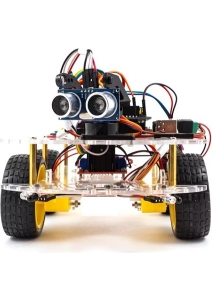 Emes Robotik 4WD Arduıno Engelden Kaçan Çizgi Takip Eden Robot Araç Seti