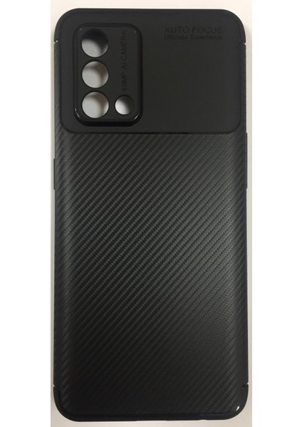 Oppo A74 Karbon Görünümlü Kamera Korumalı Dayanıklı Lüx Silikon Kılıf