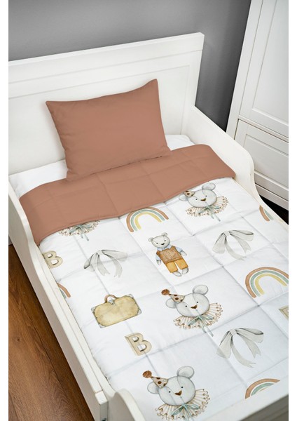 Baskılı Yorgan Seti (100x150 Cm) - Iconic Serisi - Antika Oyuncak Ayı