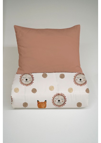 Bebek Yorgan Seti (95X145 Cm) - Iconic Serisi - Vintage Aslan ve Gökkuşağı modelleri