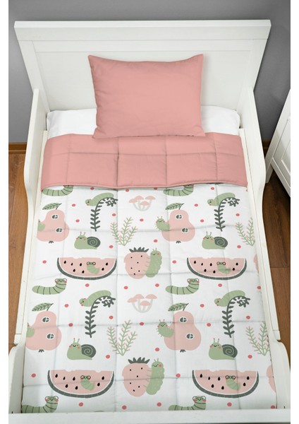 Montessori Yorgan Seti (95X195 Cm) - Iconic Serisi - Sevimli Bahçe Kurtçuğu fiyatları