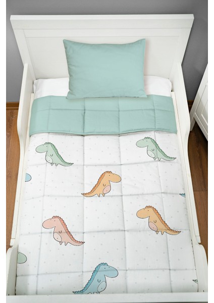 Bebek Yorgan Seti (95X145 Cm) - Iconic Serisi - Renkli Dinozorlar fiyatları
