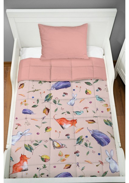 Montessori Yorgan Seti (95X195 Cm) - Iconic Serisi - Sürrealist Bahçe fiyatları