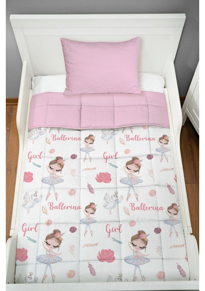 Baskılı Yorgan Seti (100x150 Cm) - Iconic Serisi - Beyaz Tütülü Balerin fiyatları