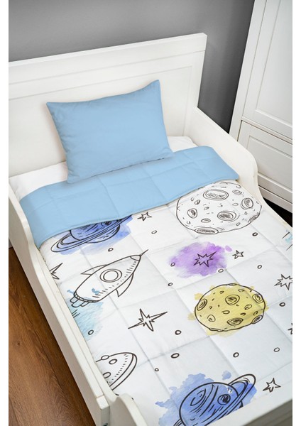 Montessori Yorgan Seti (95X195 Cm) - Iconic Serisi - Kış Çamları