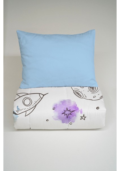 Montessori Yorgan Seti (95X195 Cm) - Iconic Serisi - Kış Çamları modelleri