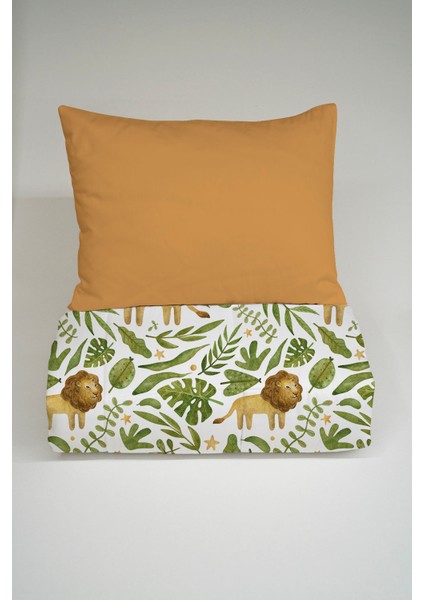 Montessori Yorgan Seti (95X195 Cm) - Iconic Serisi - Yıldızların Altındaki Aslan modelleri