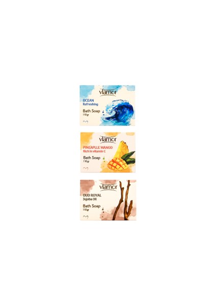 Üçlü Sabun Seti (Ocean, Mango, Oud)