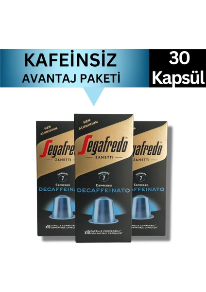 Kafeinsiz Nespresso Uyumlu Kahve Kapsülleri 30 Kapsül