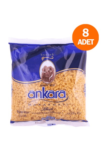 Nuh'un Ankara Boncuk Makarna 500 gr (8 Adet)