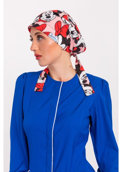 Tesettür Hemşire Bonesi - Pudra Mickey modelleri