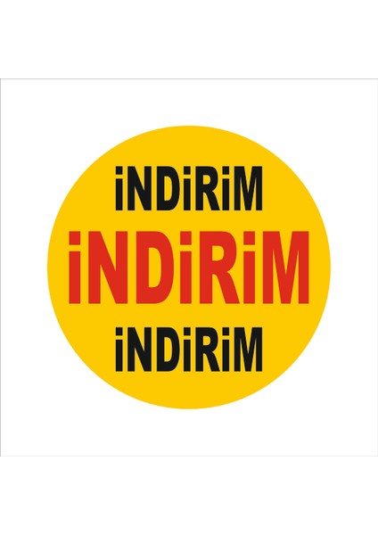 Dönkart Indirim Levhası 30 x 30 cm 3mm Dekota Üzerine Çift Taraflı Uv Baskı (Model 11)