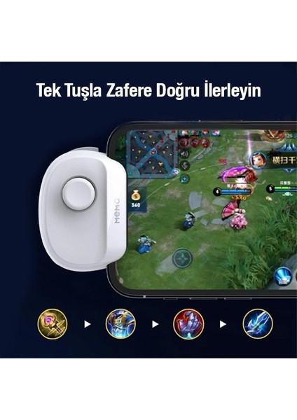 Polham Telefon ve Tablet Mobil Oyuncu Konsolu, Mmo Oyunlar Için Kontrol Cihazı, Yön Verme Konsolu