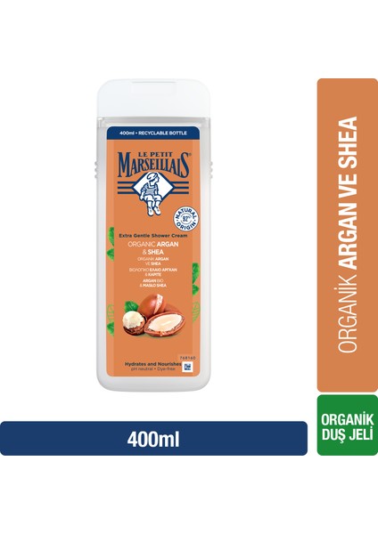 Le Petit Marseillais Organik Argan ve Shea 400 ml Duş Jeli