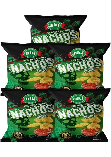 Nachos Glutensiz Mısır Cipsi 5 x 225 gr