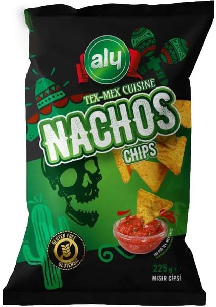 Nachos Glutensiz Mısır Cipsi 5 x 225 gr fiyatları