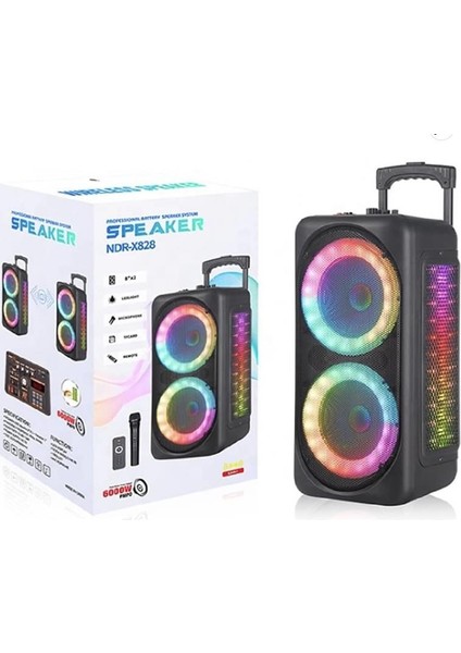 Speaker Karaoke Mikrofonlu NDR-X828 Bluetooth Hoparlör