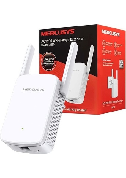 Wi-Fi Menzil Genişletici Ac 1200 Mbps Dual Band Me-30 Mercusys