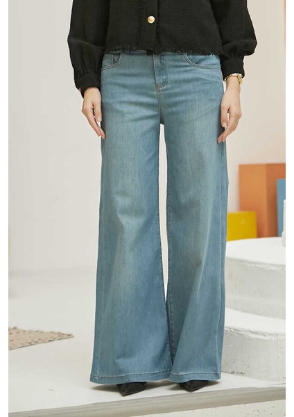 1152-BOL Paça Pantolon Mavi fiyatları