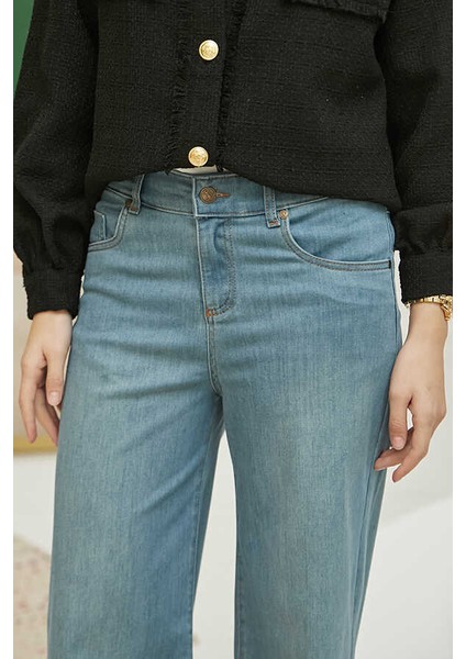 1152-BOL Paça Pantolon Mavi fırsatları