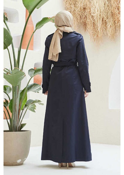 6604- Uzun Trençkot Lacivert fırsatları