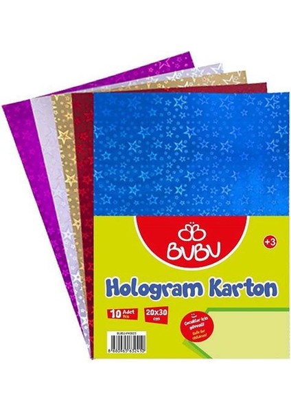 Hologram Karton 10'lu 20X30 cm