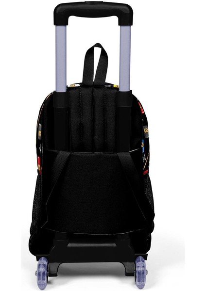 Kids Siyah Ninja Desenli Çekçekli 3'lü Çanta Seti SET0123381 indirimleri