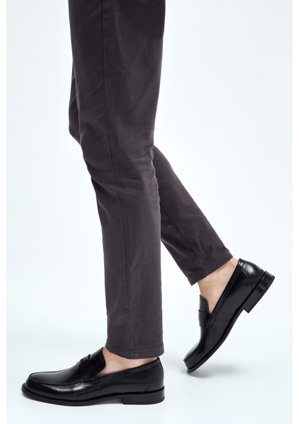 Erkek Deri Makosen Ayakkabı Zarif Tasarım ve Kösele Taban ile Rahat Kullanım