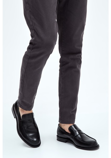 Erkek Deri Makosen Ayakkabı Zarif Tasarım ve Kösele Taban ile Rahat Kullanım fiyatları