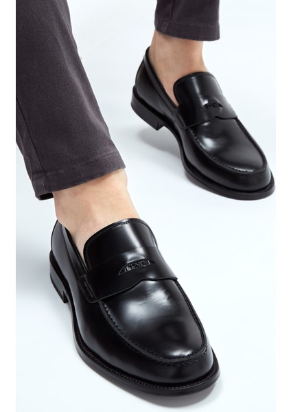 Erkek Deri Makosen Ayakkabı Zarif Tasarım ve Kösele Taban ile Rahat Kullanım fırsatları