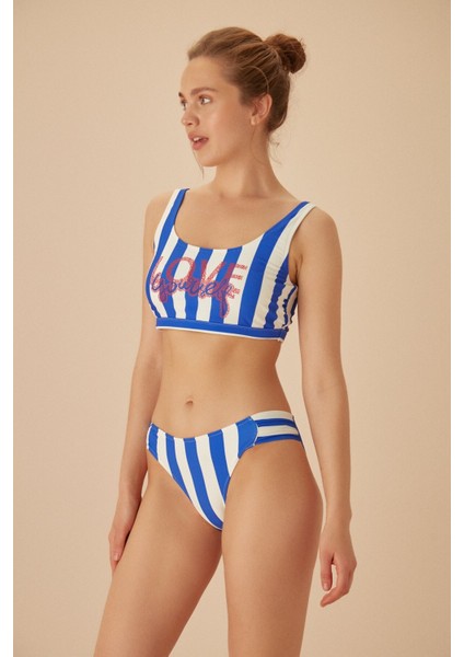 Yanı Pileli Neon Bikini Alt modelleri