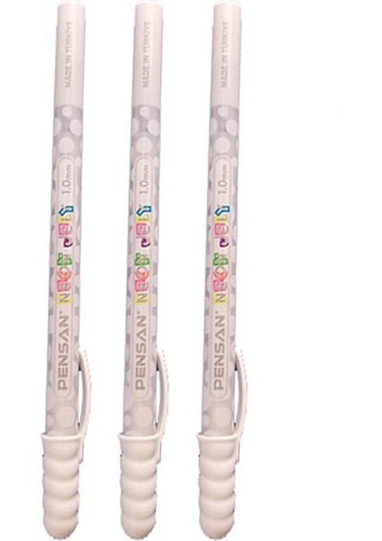 Jel Tükenmez Kalem Beyaz 1.0 mm 3 Adet Beyaz Neon Jel Kalem Beyaz Mürekkepli Kalem fiyatları