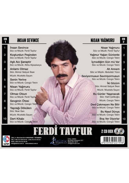 Ferdi Tayfur- Insan Sevince & Nisan Yağmuru  (2cd) Set