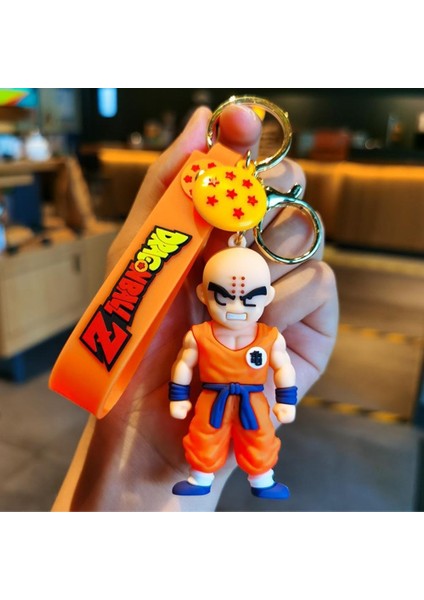 Anime Dragon Ball Z Ejderha Topu Krillin 3D Silikon Anahtarlık fiyatları