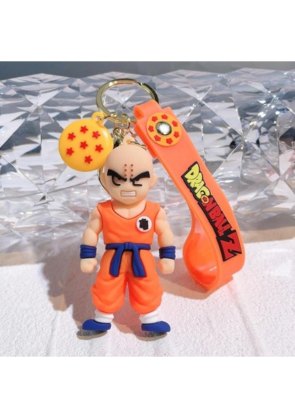 Anime Dragon Ball Z Ejderha Topu Krillin 3D Silikon Anahtarlık modelleri