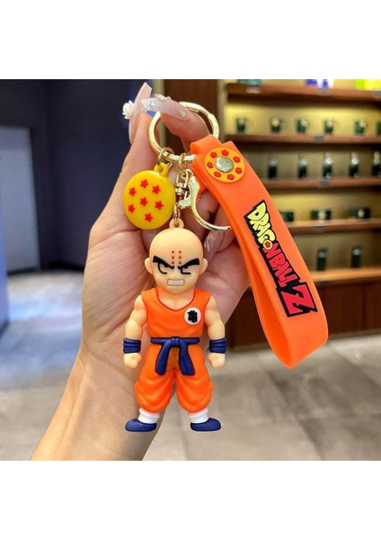 Anime Dragon Ball Z Ejderha Topu Krillin 3D Silikon Anahtarlık fırsatları