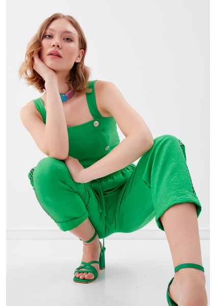 Sedef Düğmeli Sırtı Gipeli Crop Bluz fiyatları